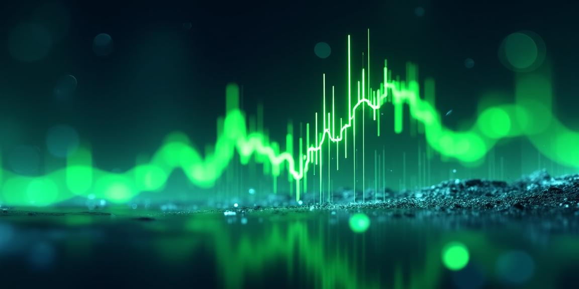 Futuristic data visualization and financial growth concept