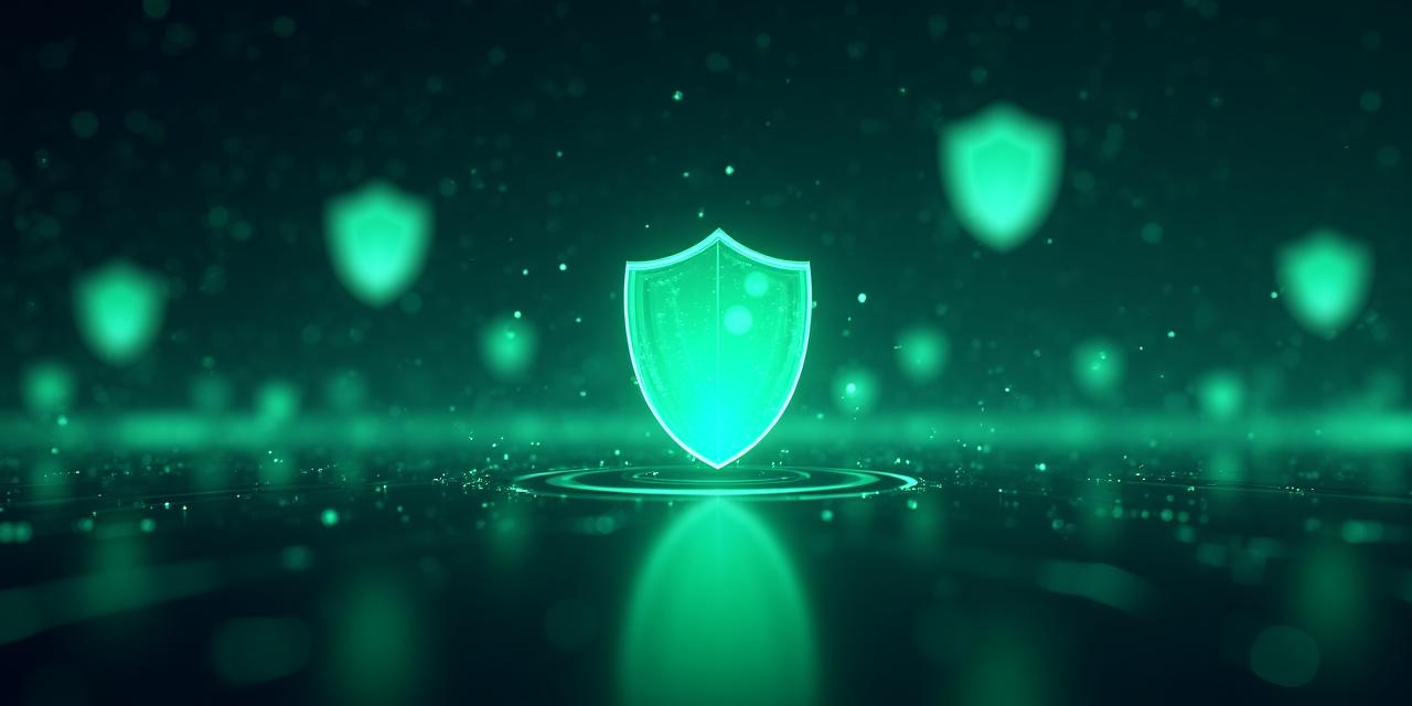 Abstract digital security and data protection concept